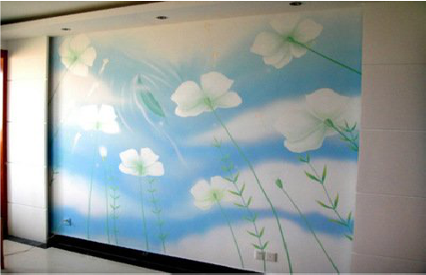 成都画墙绘怎么画好白云的蓬松感？