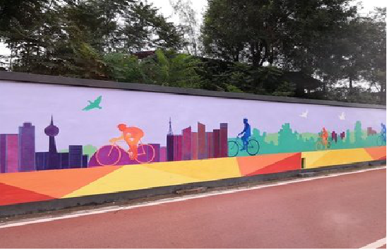 成都墙体彩绘-围墙