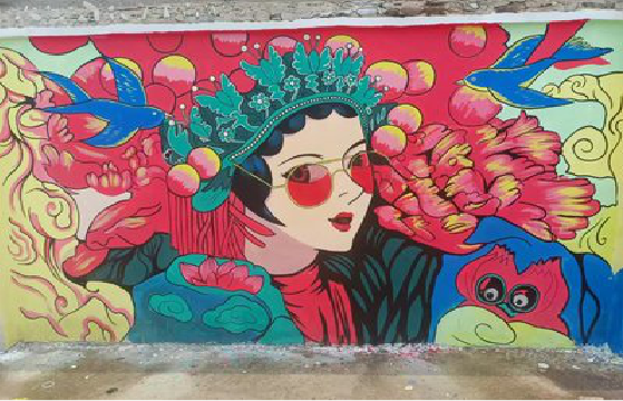 成都墙体彩绘-网红墙