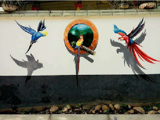 成都视觉错位-3D墙绘设计