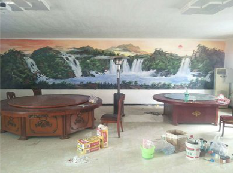 成都墙绘-写实风景