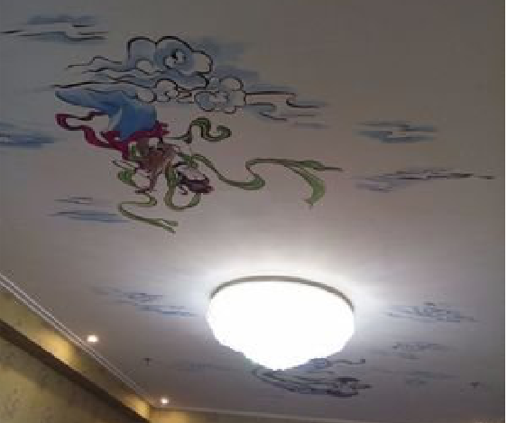 成都如何快速绘制天花板上的手绘墙？