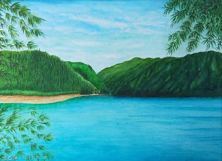 成都在墙绘中，如何绘画绿水青山？