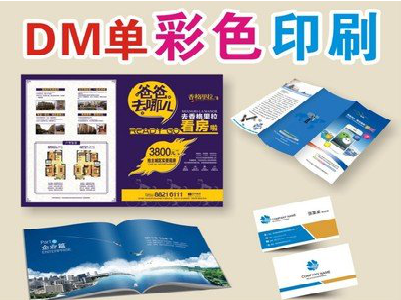 成都单页印刷，色彩搭配简单。